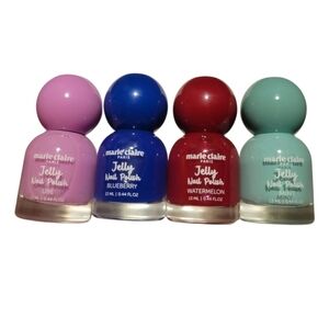 NEW! MARIE CLAIRE Jelly Nail Polish Set of 4
